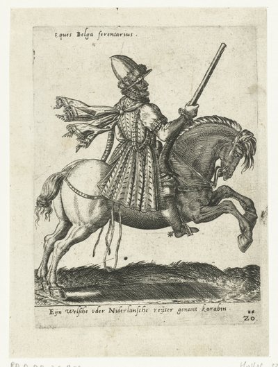 Karabina ile Hollandalı binici by Abraham de Bruyn (attributed to)