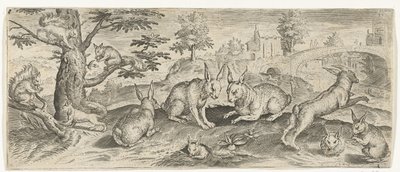Sincaplar ve Tavşanlar Hayvanlar (dizi adı) by Abraham de Bruyn (possibly)