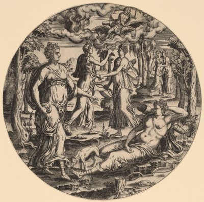 Diana ve Perileri Bahçede by Abraham de Bruyn