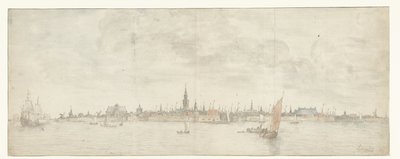Vlissingen'in görünümü by Abraham de Verwer