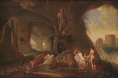 Bir mağaradaki periler by Abraham van Cuylenborch