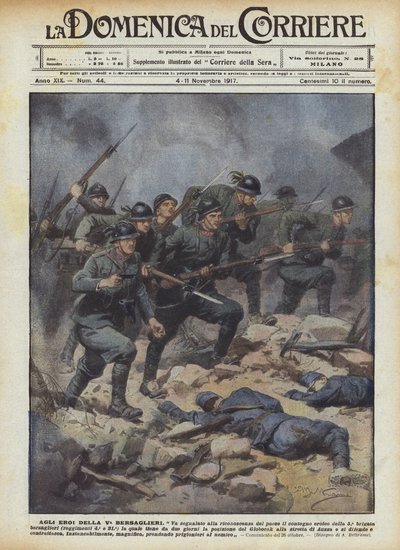 Va Bersaglieri Kahramanlarına by Achille Beltrame