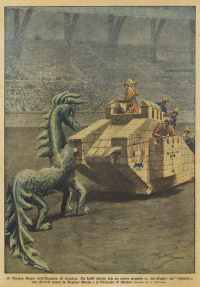 Londra Kraliyet Olimpiyatları Turnuvasında by Achille Beltrame