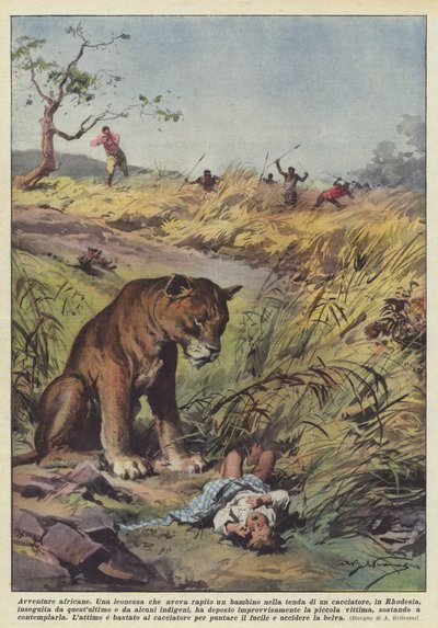 Afrika maceraları by Achille Beltrame