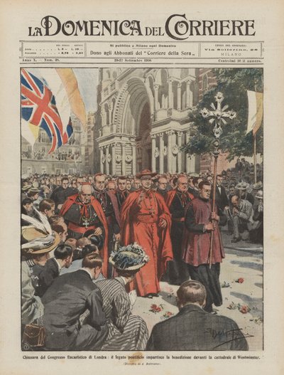 Londra'daki Eucharistic Kongresi'nin kapanışı, papalık elçisi nimet mi veriyor? by Achille Beltrame