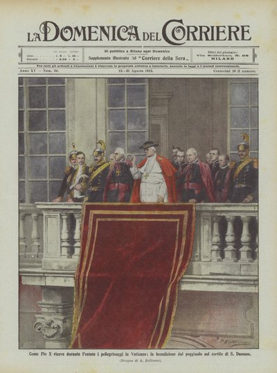 Pius X, yaz boyunca Vatikan