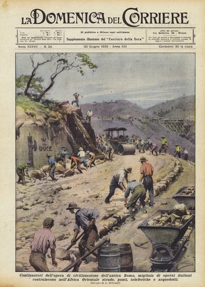 Antik Roma uygarlığının devam ettiricileri, binlerce İtalyan işçisi mi? by Achille Beltrame