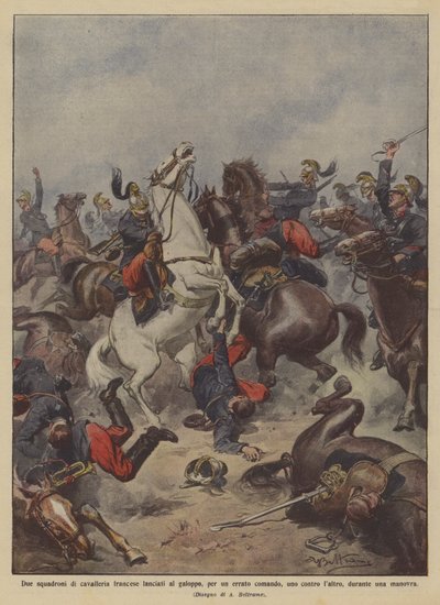 İki Fransız süvari filosu, yanlış bir komuta için dört nala koştu mu? by Achille Beltrame