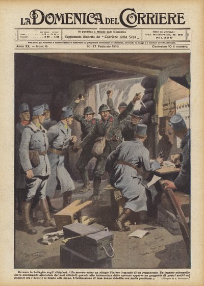 Yaylalardaki savaş sırasında by Achille Beltrame