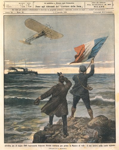 Fransız havacı Louis Bleriot, İngiliz Kanalı
