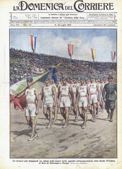İtalyanlar Olimpiyatlarda by Achille Beltrame