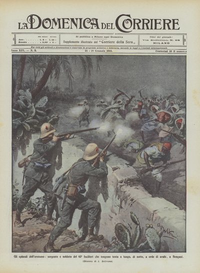 Uzun süre ayakta kalan 63. piyadelerin kahramanlık, çavuş ve askerlik bölümleri mi? by Achille Beltrame