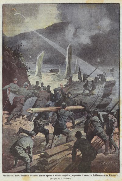 Yeni taarruzun kahramanları by Achille Beltrame