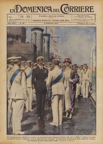İtalyan Donanması'na yabancı haraç by Achille Beltrame
