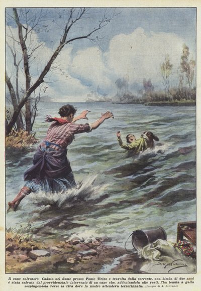 kurtarıcı köpek by Achille Beltrame
