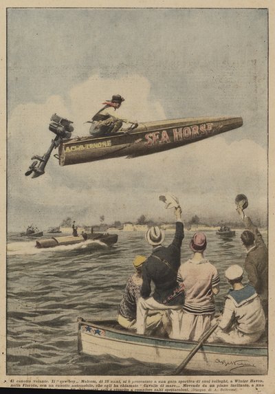 uçan tekne by Achille Beltrame