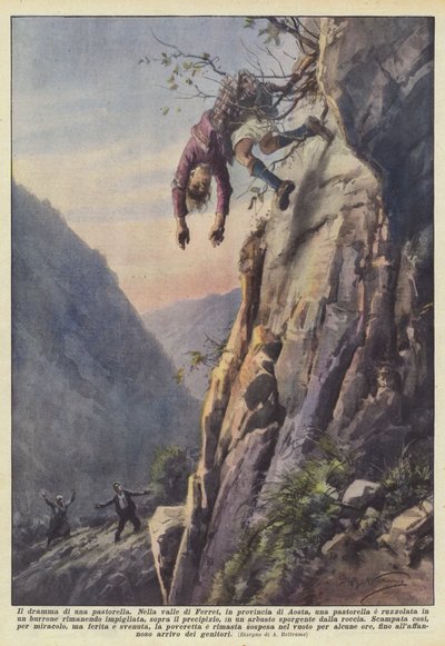 Bir çobanın dramı by Achille Beltrame