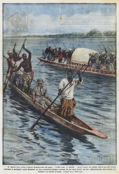 Egemen deniz ulusunun müstakbel başkanı Galler Prensi, Afrika ziyaretinde mi? by Achille Beltrame