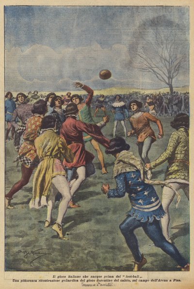 Futboldan önce doğan İtalyan oyunu by Achille Beltrame