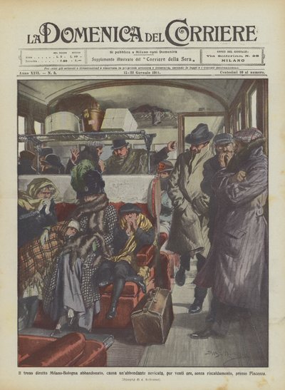 Milan-Bologna direkt treni, yoğun kar yağışı nedeniyle yirmi saat boyunca terk edildi mi? by Achille Beltrame
