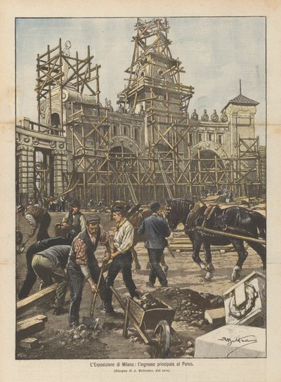 Milano Sergisi, Parkın ana girişi by Achille Beltrame