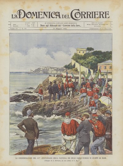 Bin kişinin Quarto kayalığından denize çıkışının 42. yıl dönümü anıldı by Achille Beltrame