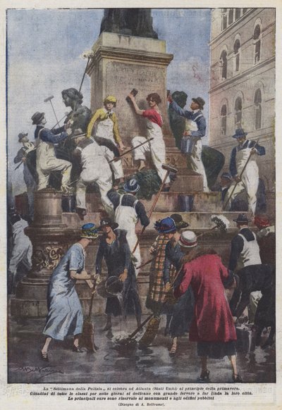 Temizleme Haftası Atlanta'da (Amerika Birleşik Devletleri) ilkbaharın başlarında kutlanır by Achille Beltrame