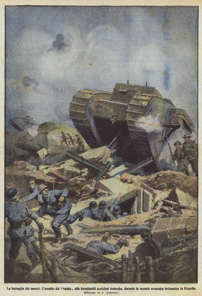 canavarların savaşı by Achille Beltrame