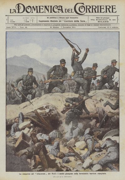 Mrzli siperinin fethi, adamlarımız zorlu fırtınalı bariyere varıyor by Achille Beltrame