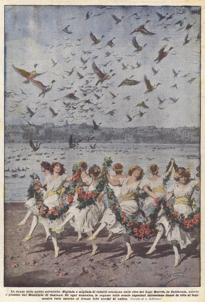 Yaban ördeklerinin dansı by Achille Beltrame