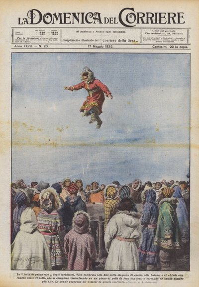 Eskimoların bahar şenliği by Achille Beltrame