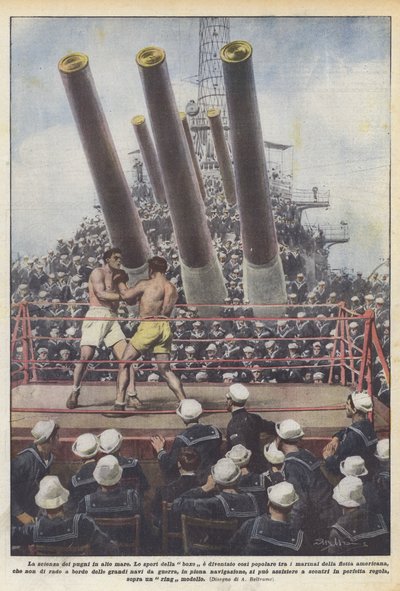 Açık denizlerde yumruk bilimi by Achille Beltrame