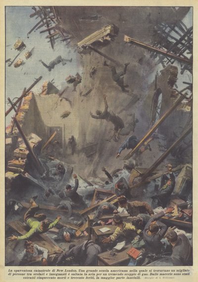 Korkunç New London felaketi by Achille Beltrame