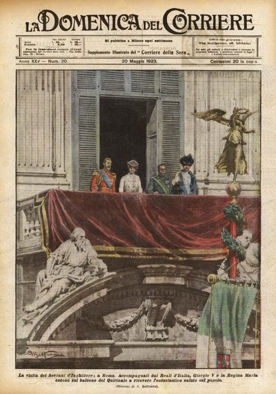 İngiltere Hükümdarlarının Roma ziyareti by Achille Beltrame