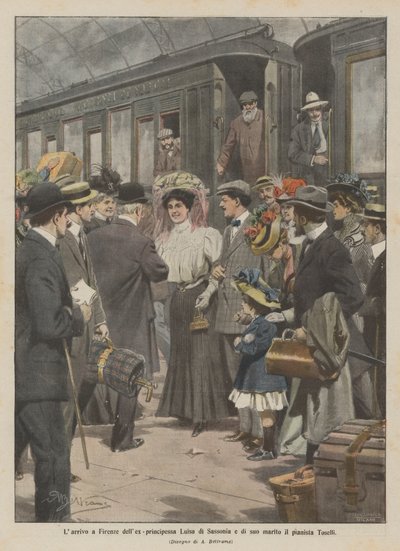 Saksonyalı x-prenses Luisa ve kocası piyanist Toselli