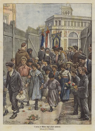 Calabrialı yetimlerin Milano