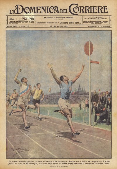 Yurtdışındaki büyük İtalyan spor zaferleri by Achille Beltrame