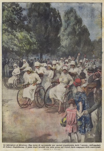 hemşireler eğleniyor by Achille Beltrame