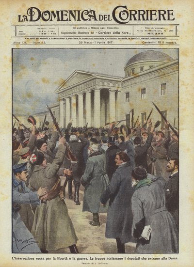 Özgürlük ve savaş için Rus ayaklanması by Achille Beltrame