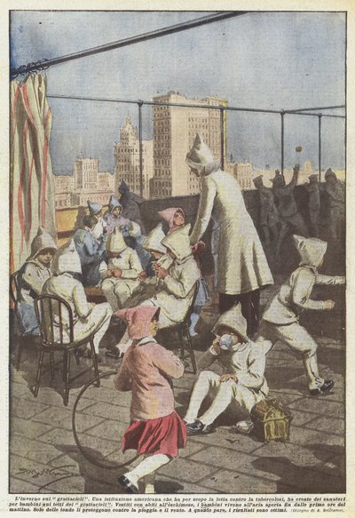 gökdelenler üzerinde kış by Achille Beltrame