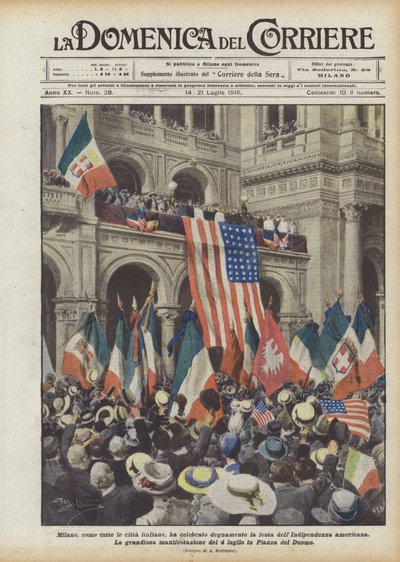 Milano, tüm İtalyan şehirleri gibi Amerikan Bağımsızlık Günü