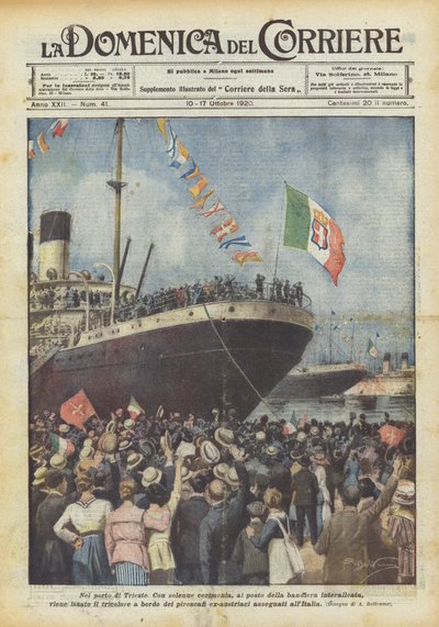 Trieste limanında by Achille Beltrame
