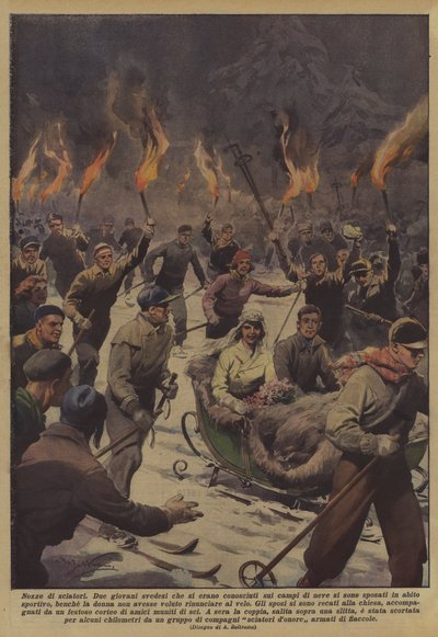 kayakçıların düğünü by Achille Beltrame