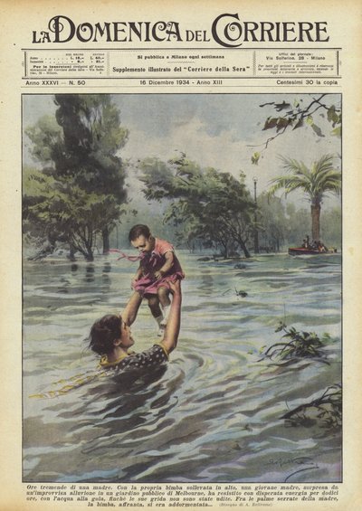 Bir annenin korkunç saatleri by Achille Beltrame