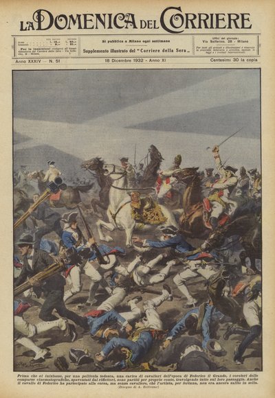 Bir Alman filmi için Frederick zamanından bir şövalye suçlaması başlamadan önce mi? by Achille Beltrame