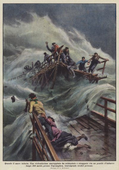 Deniz azgın olduğunda by Achille Beltrame