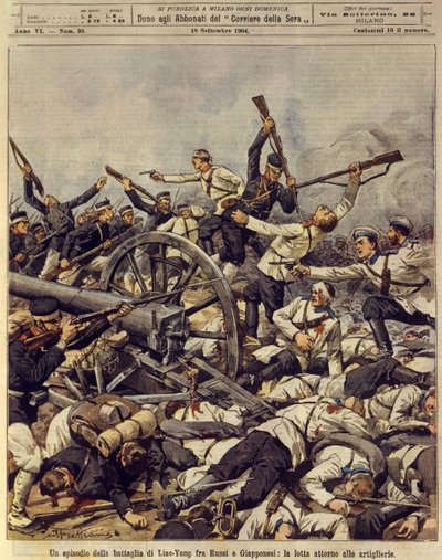 Rus-Japon Savaşı (1904-1905), Liao-Yang topçu savaşı, 18 Eylül by Achille Beltrame