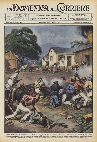 Brezilya ayaklanmasından sahneler by Achille Beltrame