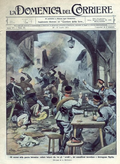 Bulgaristan ile Yunanistan ve Türkiye arasındaki İkinci Balkan Savaşı (1913): Bulgar askerleri Yunanistan