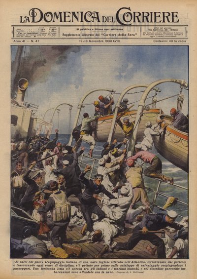 Her koyun kendi bacağından asılır! by Achille Beltrame